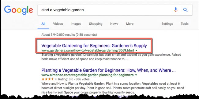 100836 search marketing vegetable garden opti