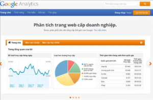 Màn hình đăng nhập Google Analytics