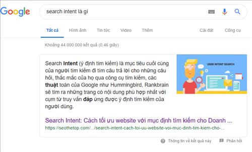 Kết quả đoạn trích nổi bật của SeoTheTop