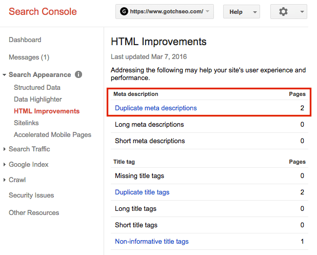 170150 google console check duplicate meta tags